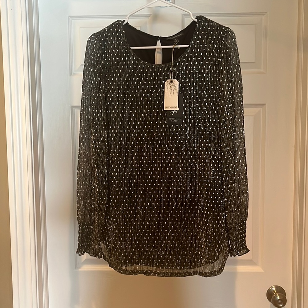 Adrianna Papell NWT Long Sleeve Blouse